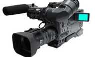 a video camera on a white background